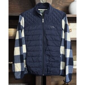 Lauren Ralph Lauren Women's Jacket Size Large Lauren Active Blue Plaid Full Zip